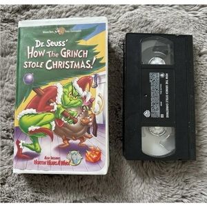 VHS: 2000 Dr Seuss's How The Grinch Stole Christmas In Clamshell